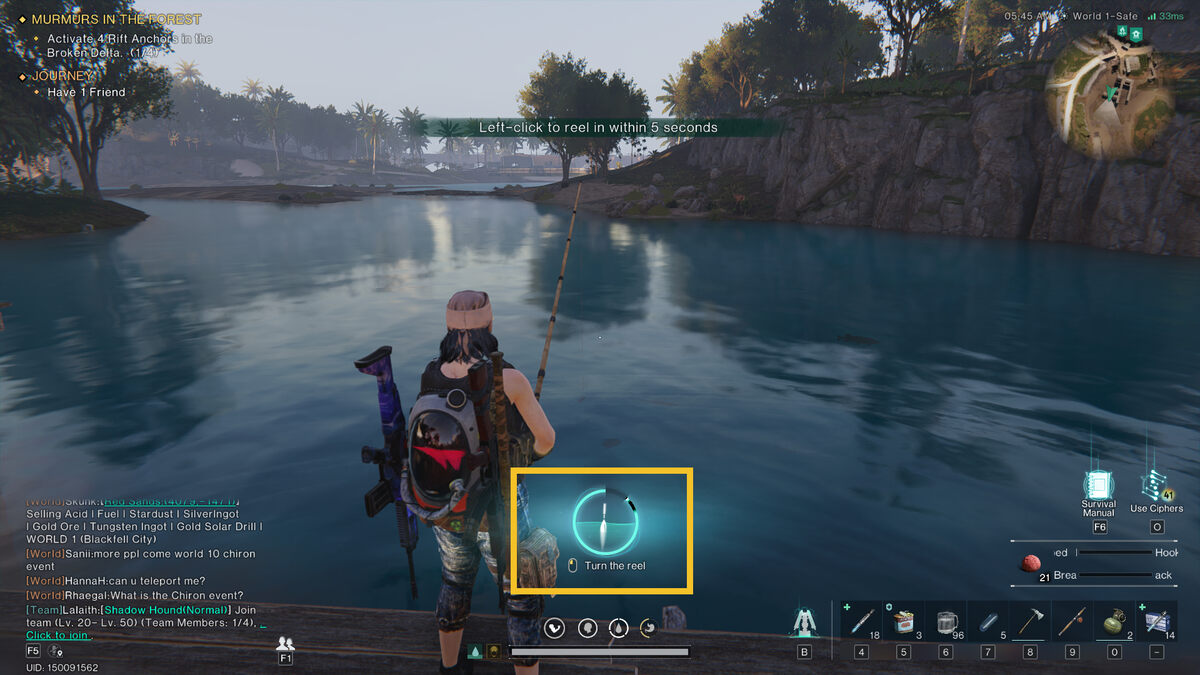 Once Human how to fish: meta-human fishing.