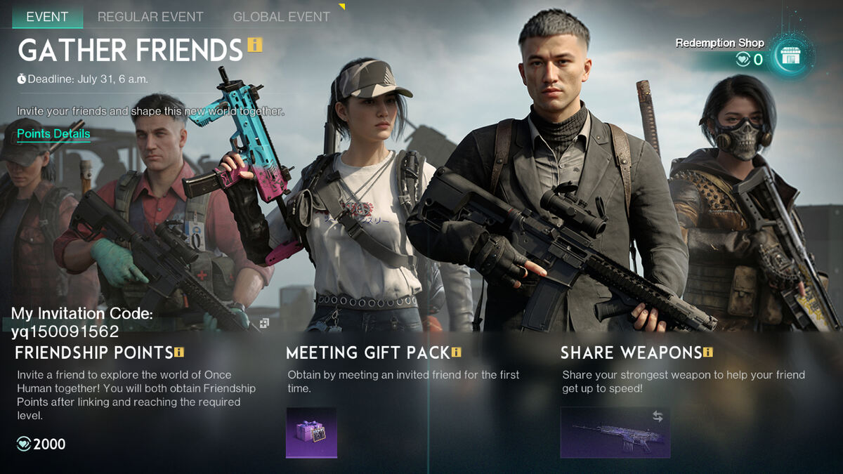 How to get and use an invite code in Once Human VideoGamer