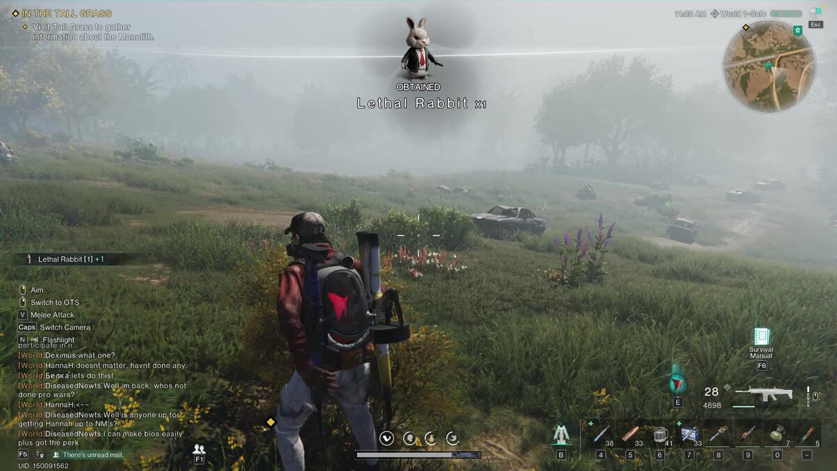 Once Human Lethal Rabbit: meta-human hunting rabbits.