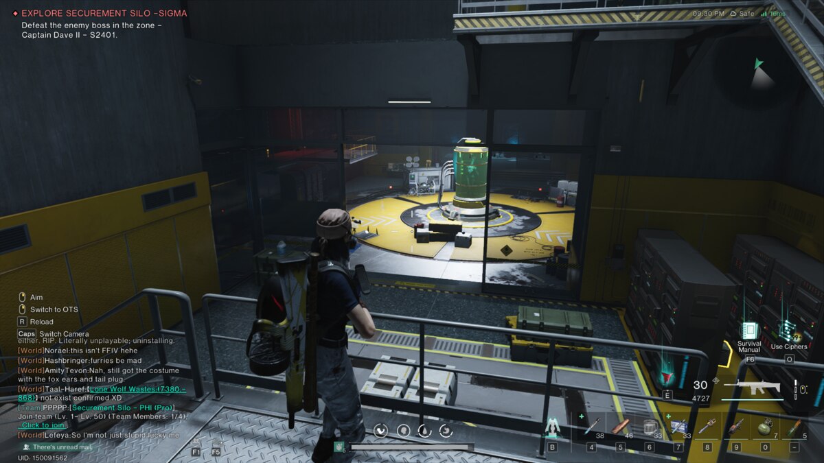 Once Human Mr. Wish: meta-human exploring a silo dungeon.