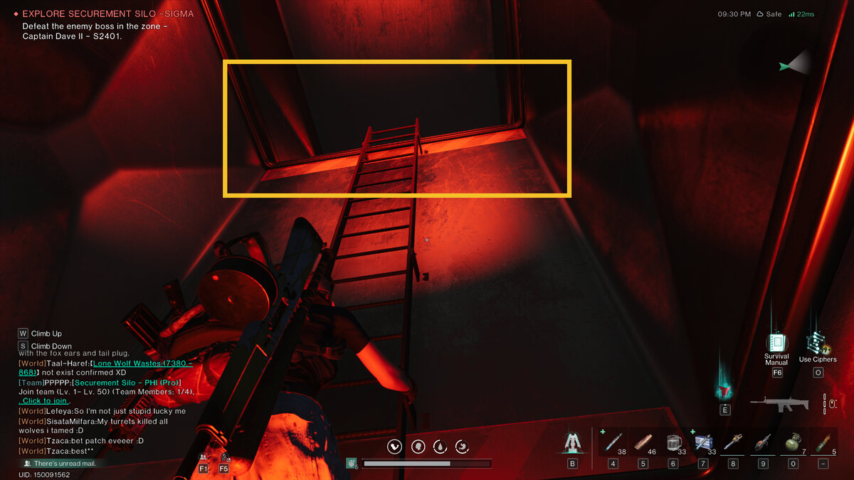 Once Human Mr. Wish: meta-human exploring a silo dungeon.