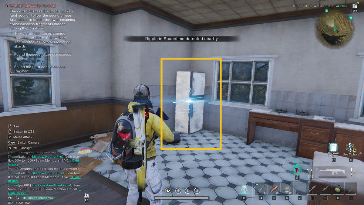 Once Human Strange Empty House quest locations: Hale's Moving House.