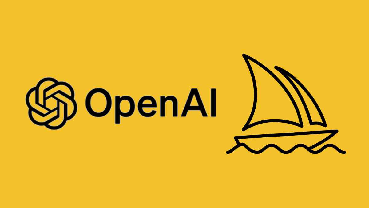 A black and white logo featuring a sailboat and text.