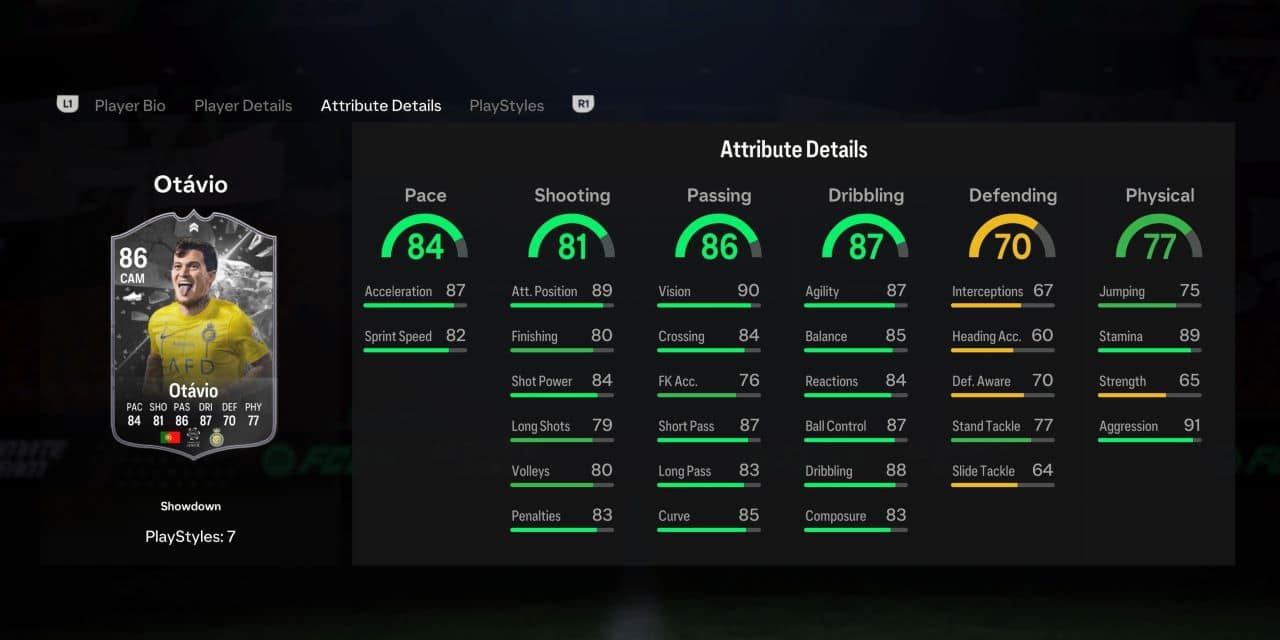 otavio showdown player profile fc 24