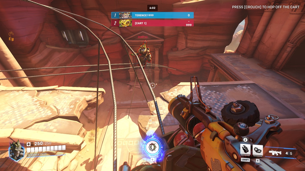 Roller Coaster custom game mode in Overwatch 2.