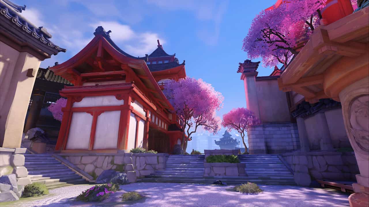 The Hanaoka map in Overwatch 2.