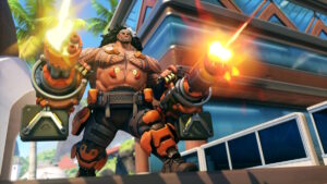 The new tank hero Mauga in Overwatch 2.