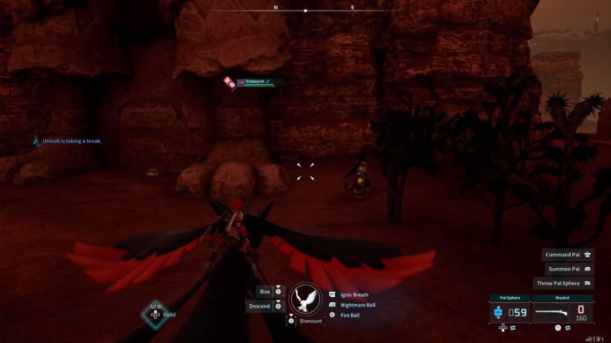 A screenshot of a video game featuring a red and black dragon.