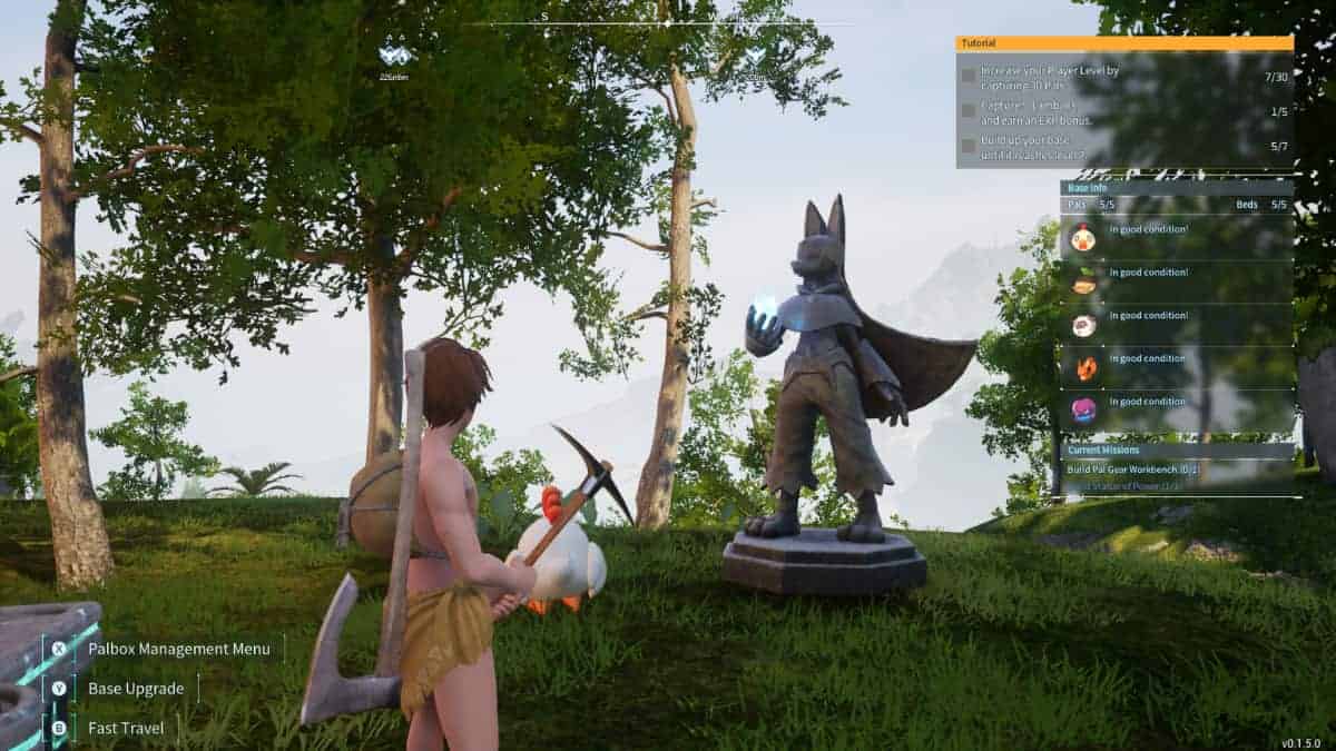 A Palworld player caught Anubis after taking an improbably long shot at the Pal