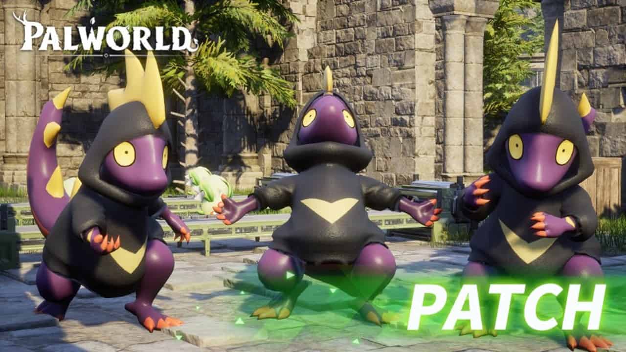 Palworld update patch notes 0.1.5.2 kill nasty Xbox save bug