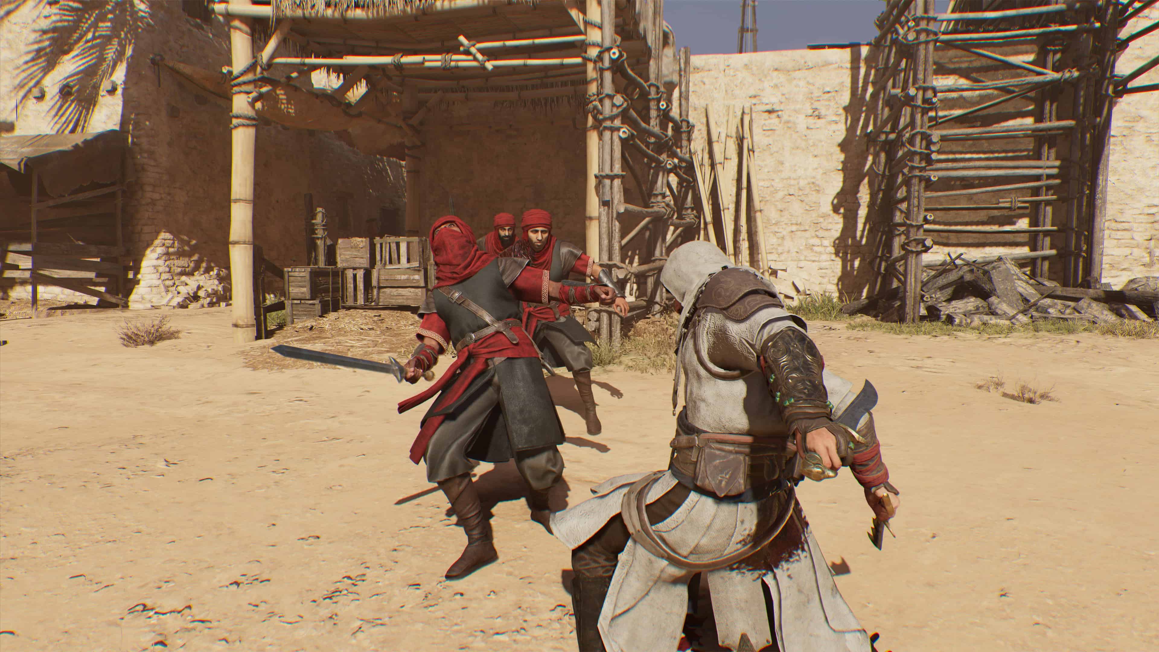 Assassin's Creed Mirage screenshot showcasing a parry.