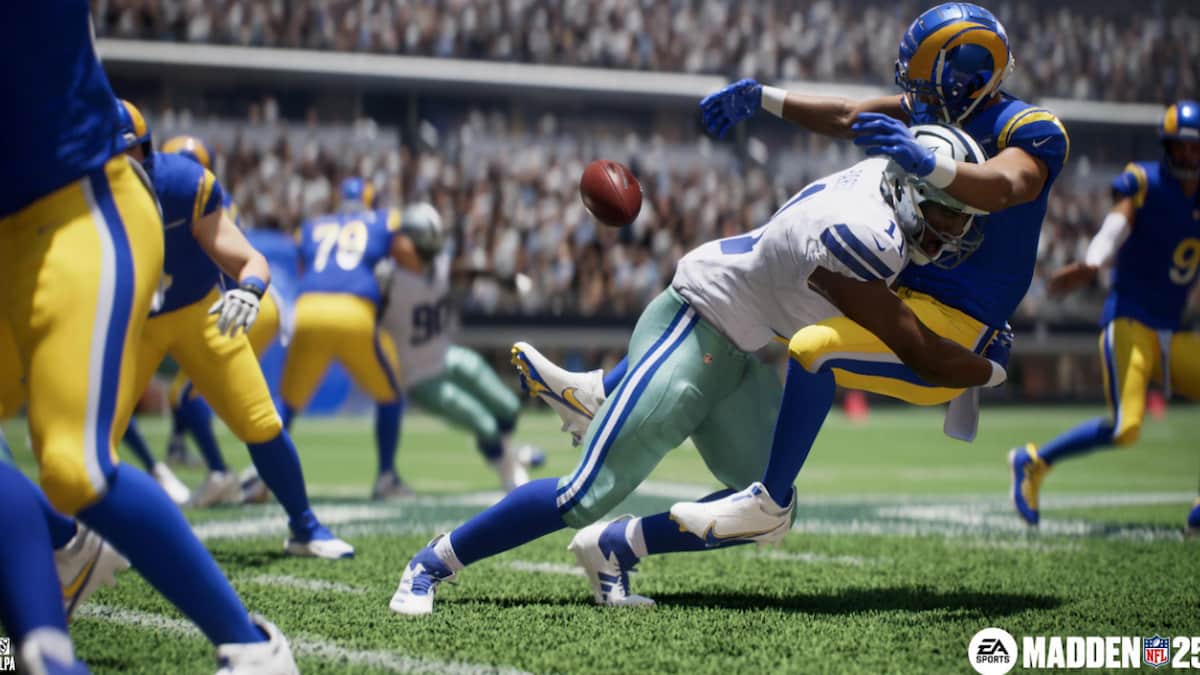 player tackling another in madden 25