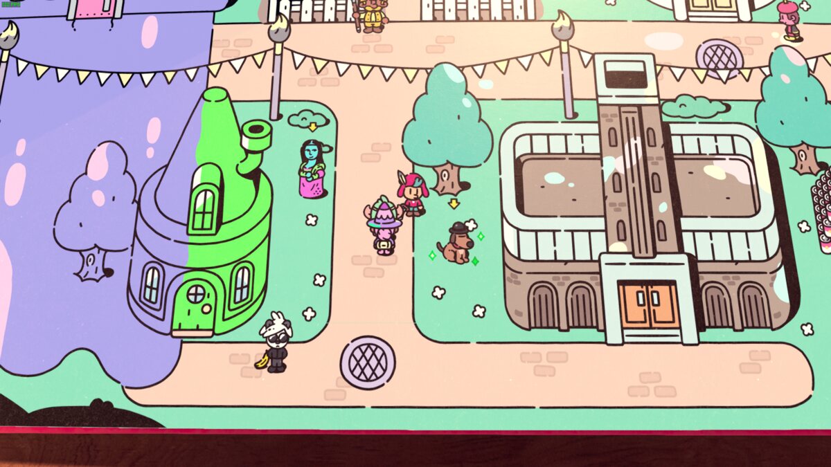 The Plucky Squire Umber Rubboinks pig locations: the town of Artia.