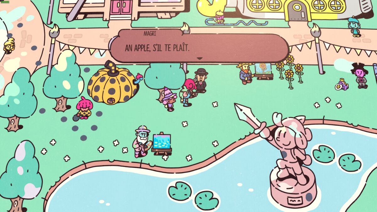 The Plucky Squire Umber Rubboinks pig locations: the town of Artia.
