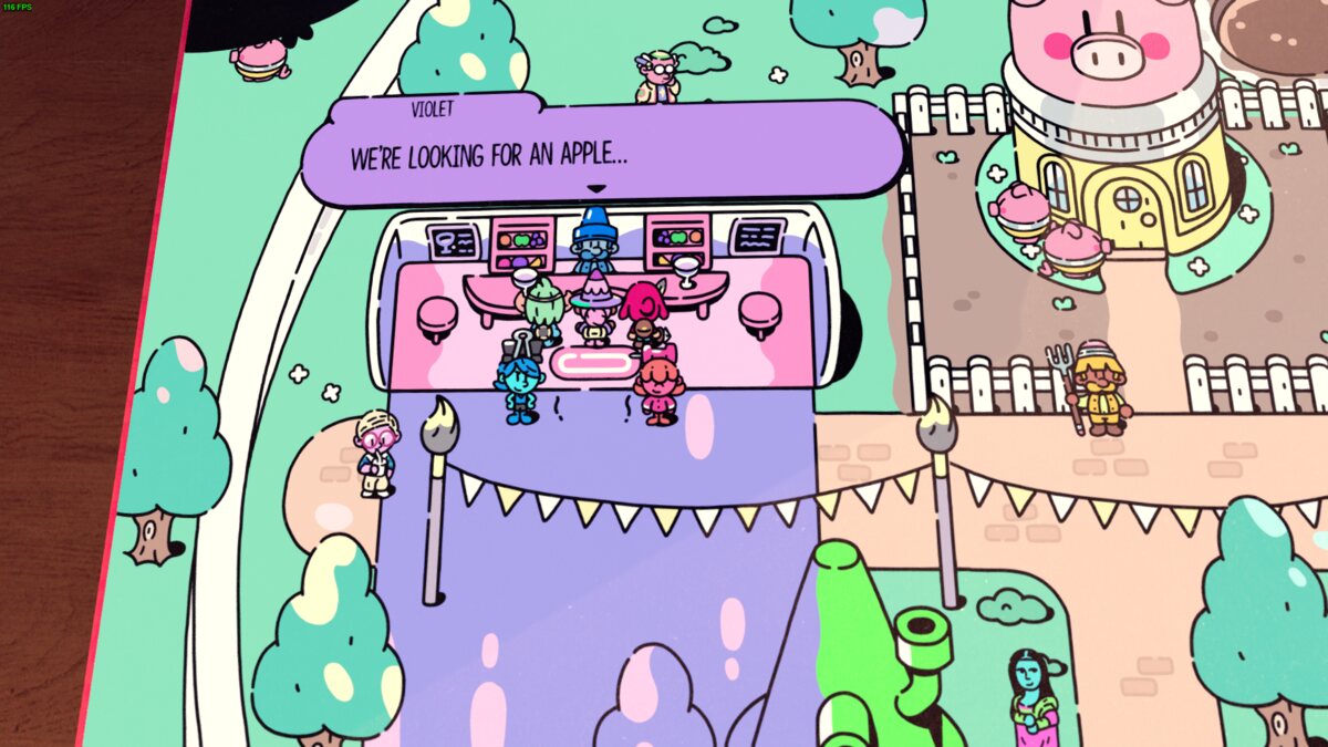 The Plucky Squire Umber Rubboinks pig locations: the town of Artia.