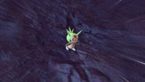 A Chespin encounter in Pokemon Indigo Disk