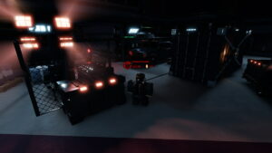 Image of the player in the spawning area in the game Pressure on Roblox