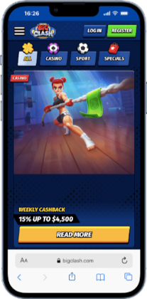 Real money slots Canada Big Clash cashback bonus
