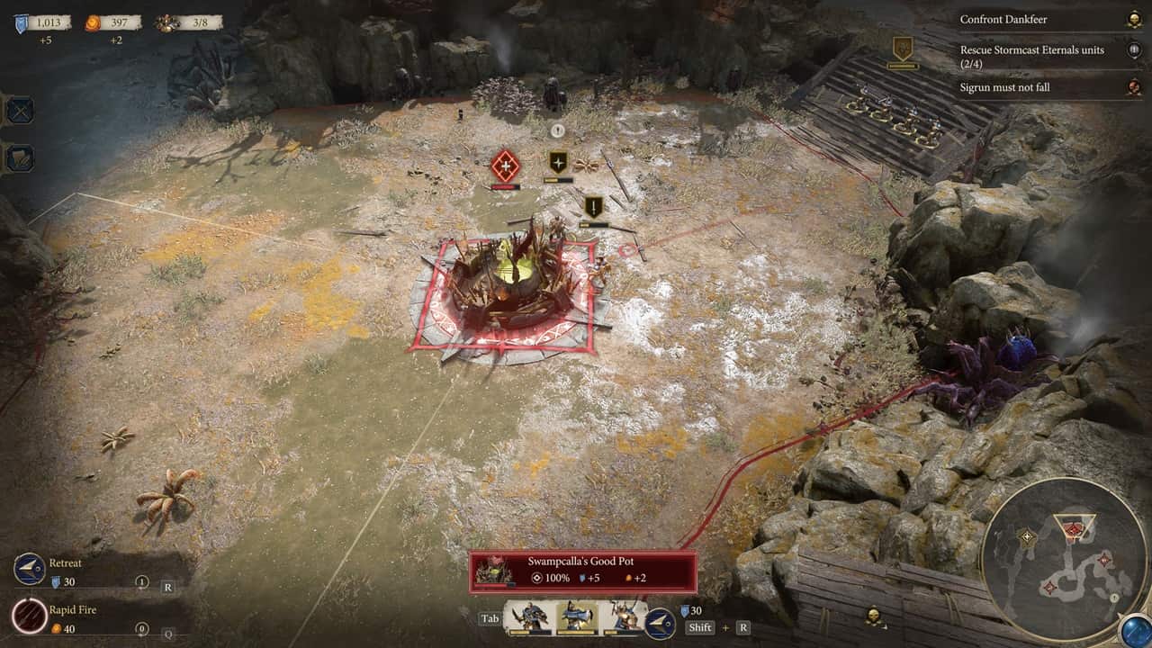 A screenshot of the crossplay feature in Warhammer Age of Sigmar video game.