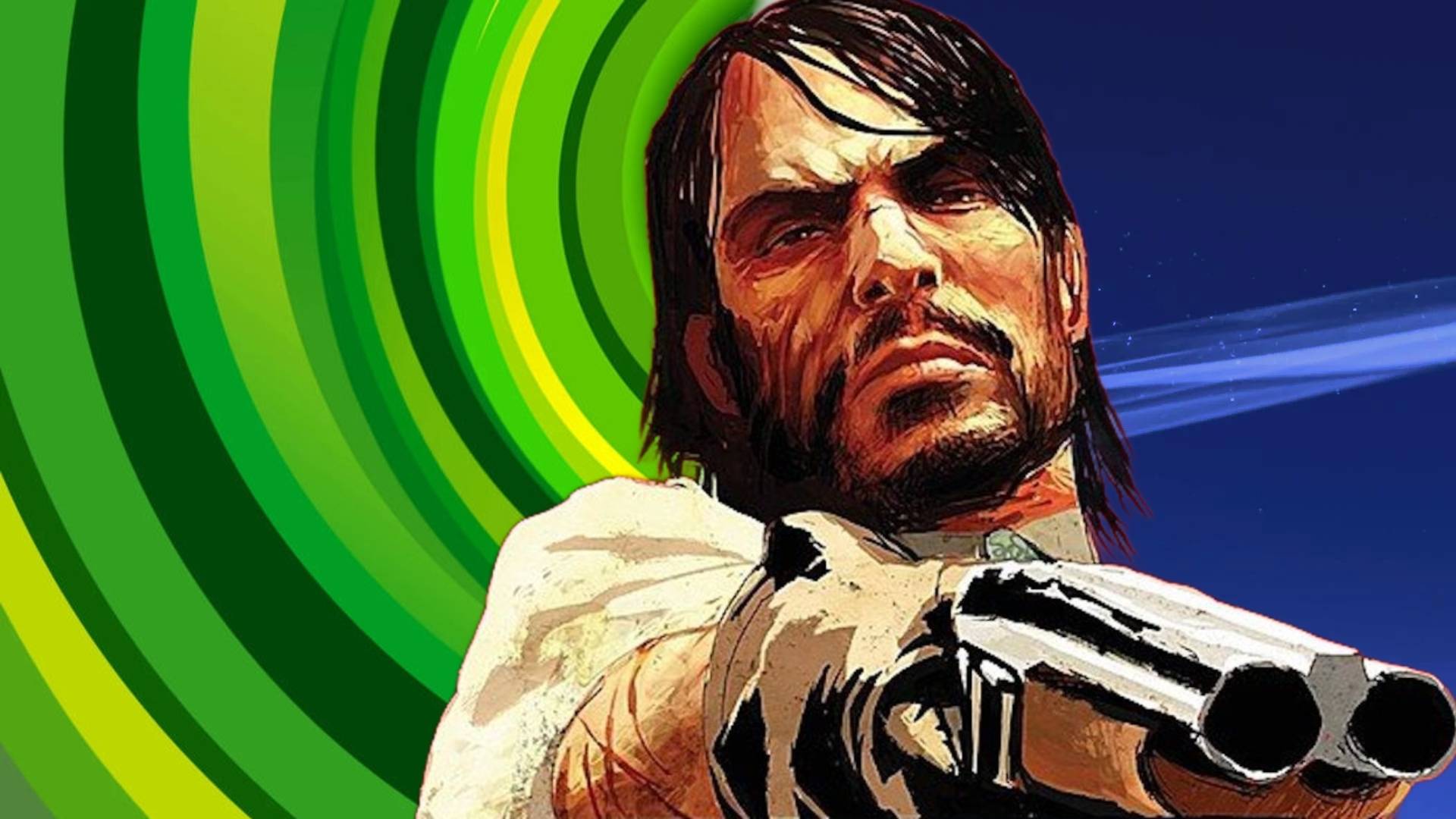 John Marston from Red Dead Redemption torn between Xbox 360 and PS3 backgrounds