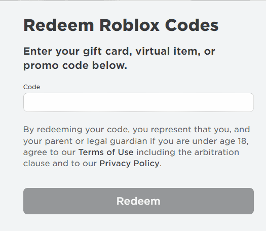 redeem roblox codes