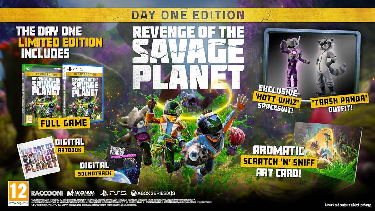 Revenge of the Savage Planet pre-order bonus: editions chart.