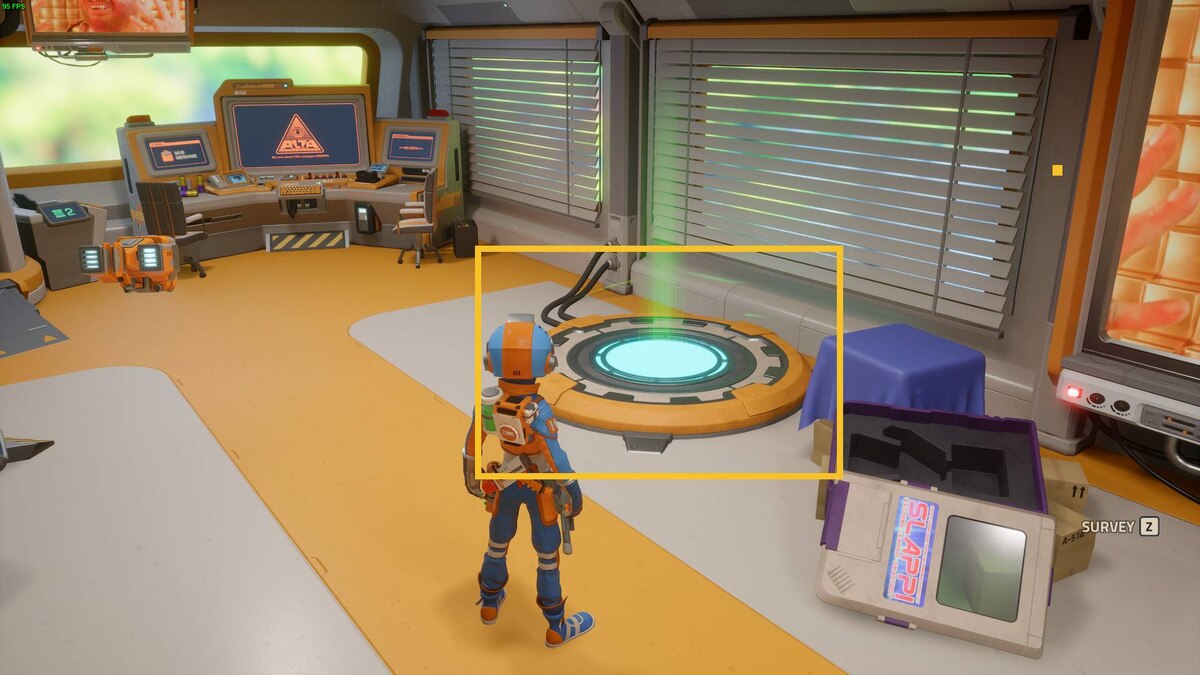 Revenge of the Savage Planet fast travel: base teleporter.