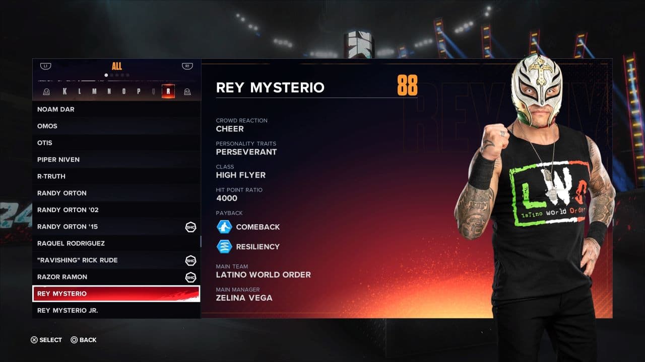 WWE 2K24: how to unlock Rey Mysterio.