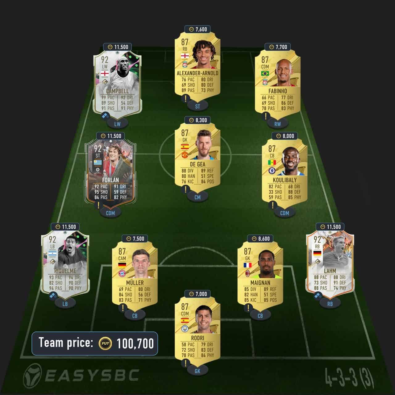 ricardo carvalho futties hero sbc solution fifa 23 90-rated squad