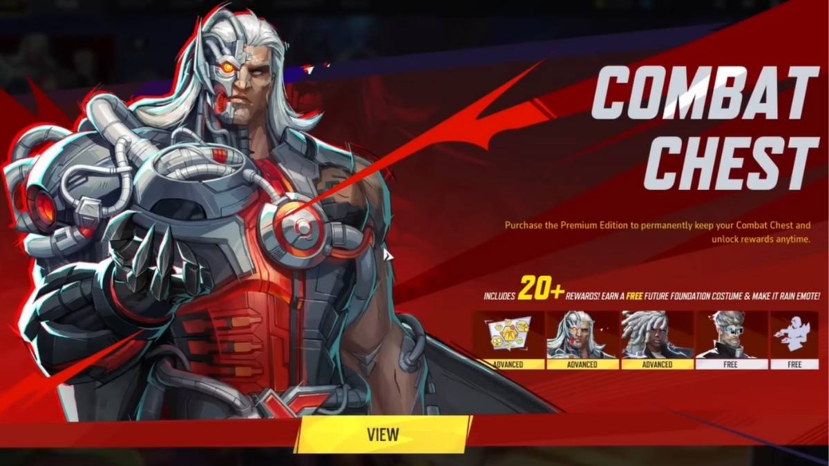 Marvel Rivals Combat Chest menu