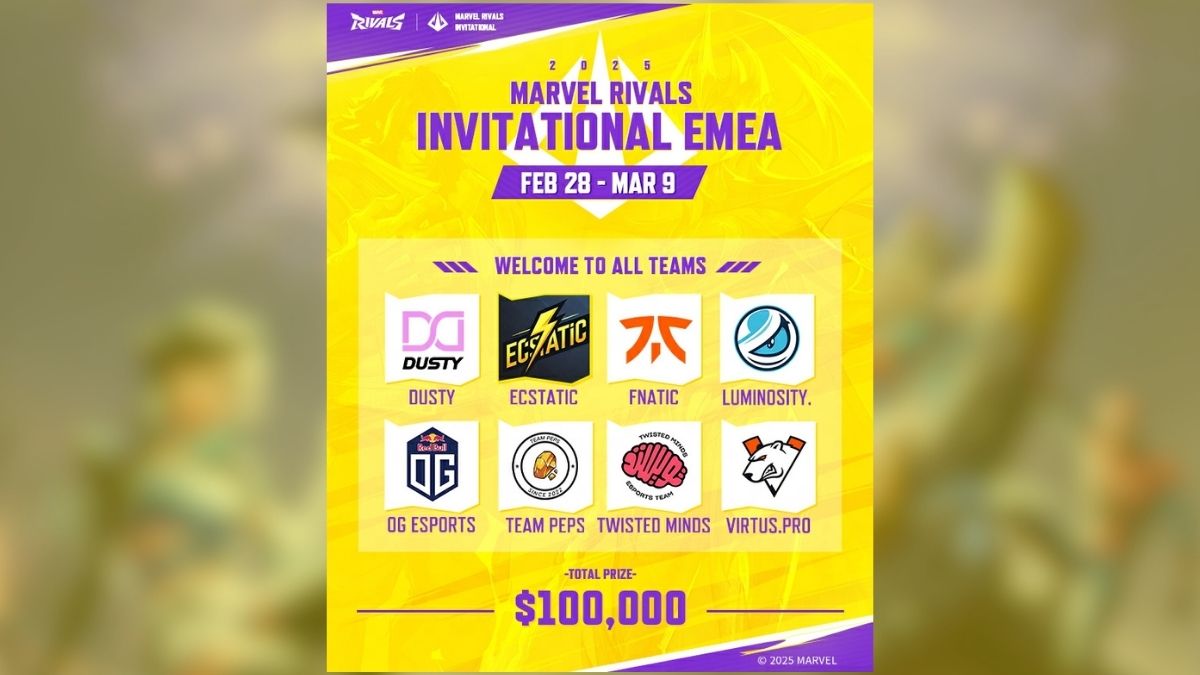 Marvel Rivals EMEA Invitational Roster
