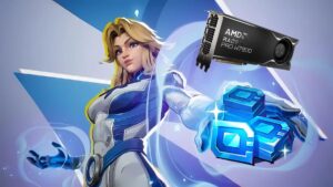 Marvel Rivals Invisible Woman with Units and Graphics Card
