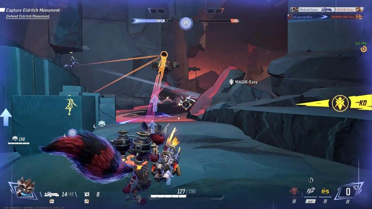 Using Rocket ult in Marvel Rivals