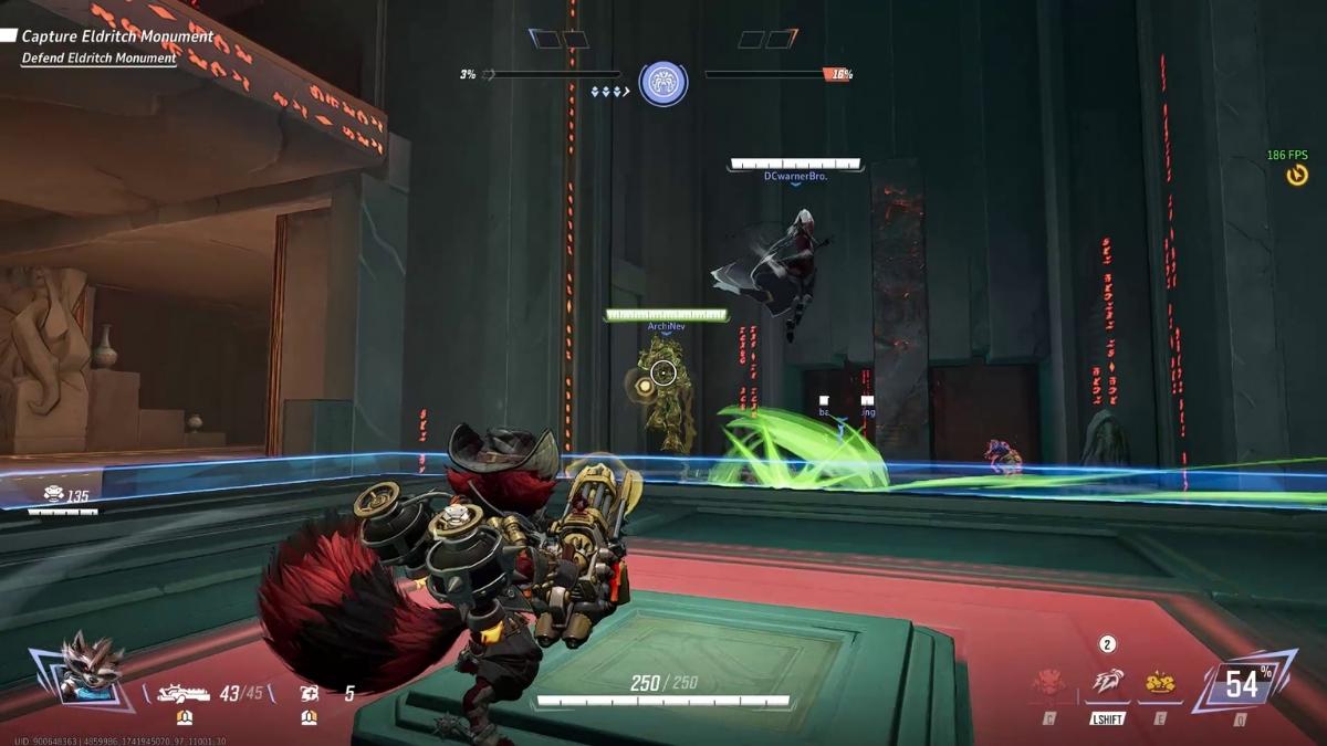 Healing teammates as Rocket in Marvel Rivals