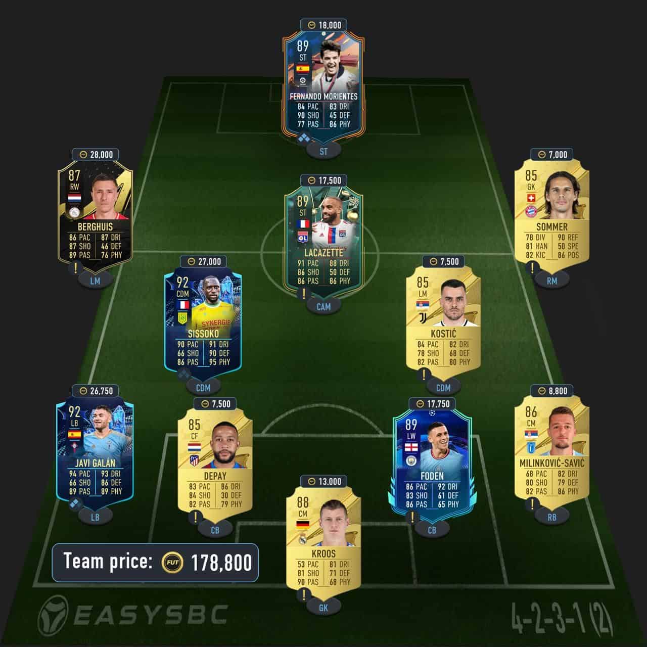 ronaldinho cover star icon sbc fifa 23 solution 89-rated squad totw