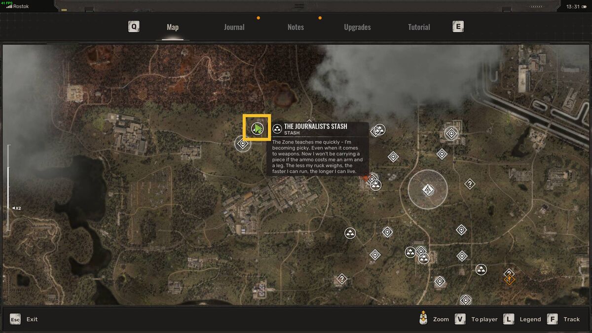 Stalker 2 Journalist's Stash locations: Stalker tracking down stashes.