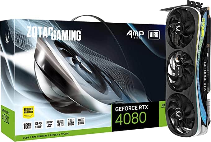 ZOTAC Gaming GeForce RTX 4080 16GB AMP Extreme AIRO GDDR6X