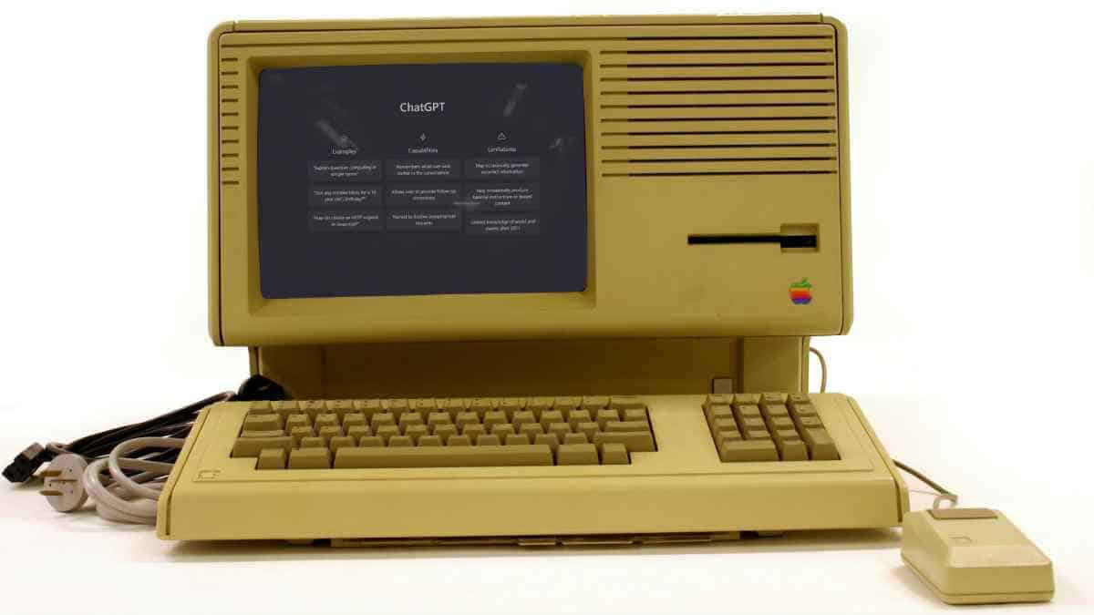 A local ChatGPT connected to an Apple computer.