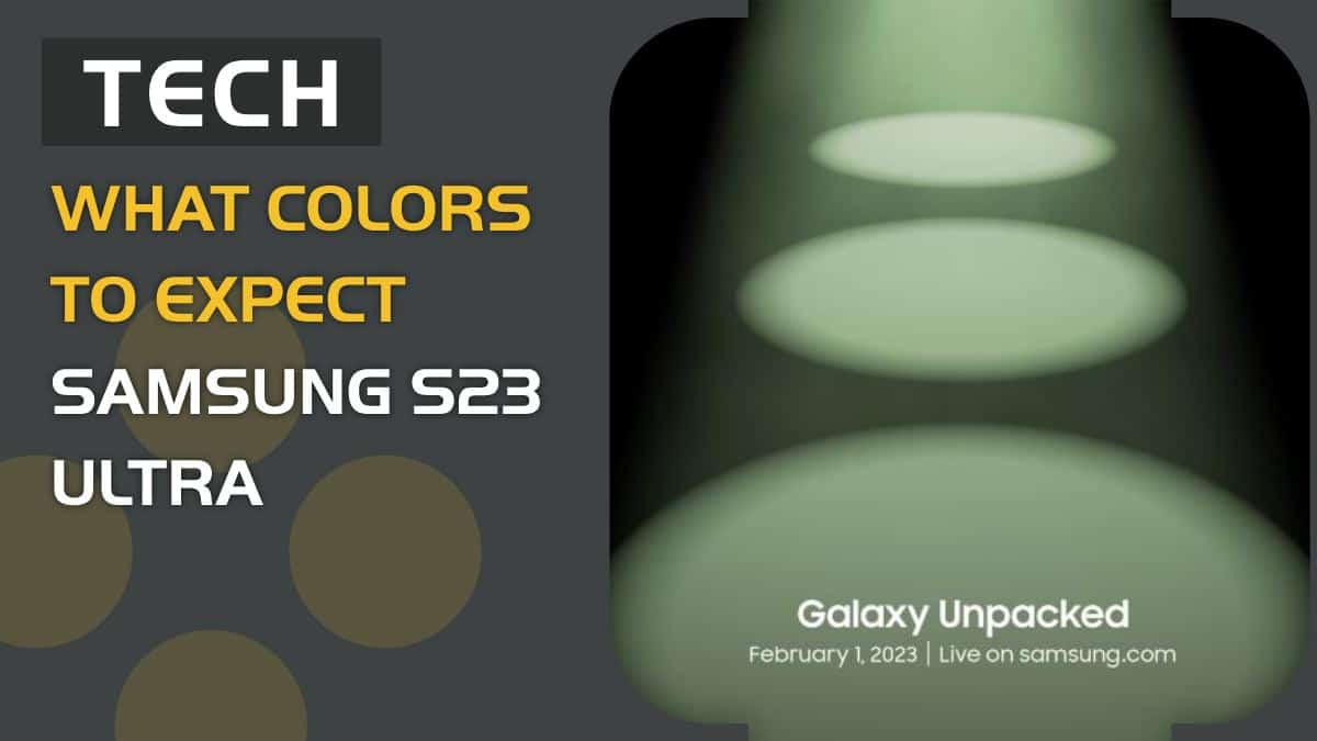 Samsung Galaxy S23 Ultra colors (UPDATED)