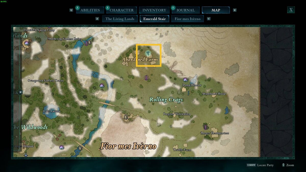 Avowed Totem of Defiance: map.