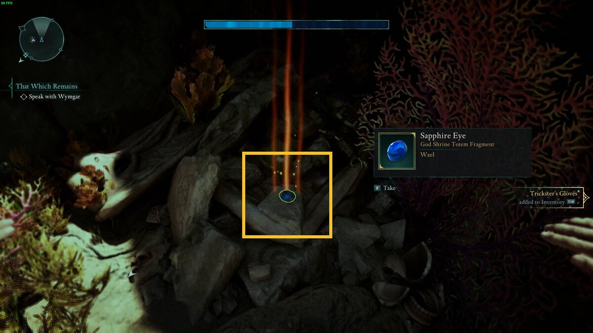 Avowed Totem of Revelation: sapphire eye.