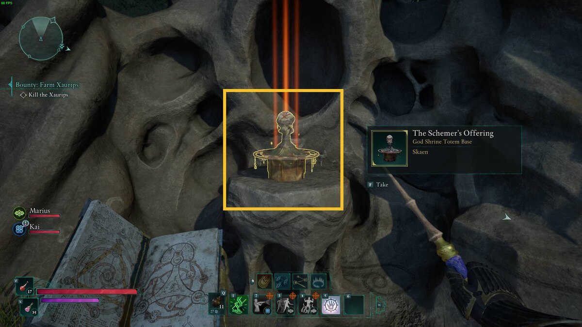 Avowed Totem of Defiance: totem base.