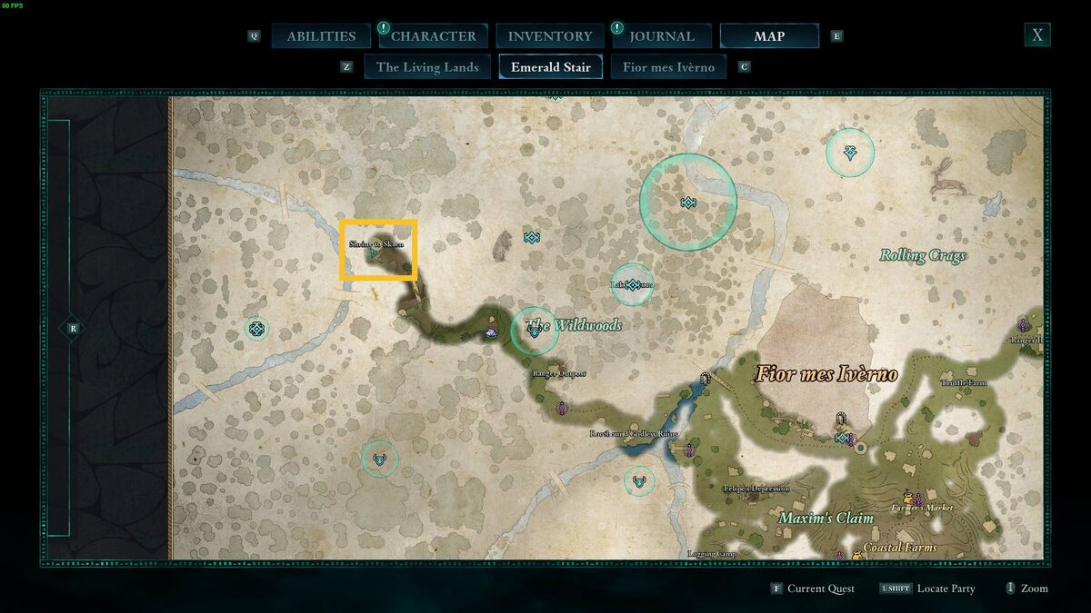 Avowed Totem of Defiance: map.