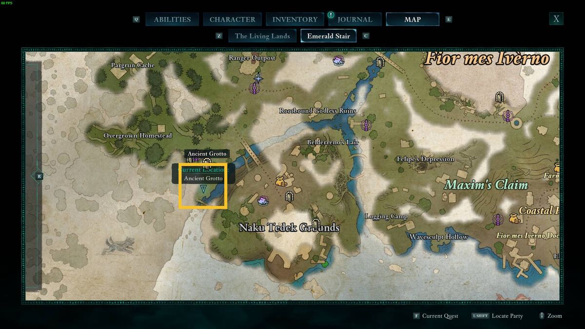 Avowed Totem of Defiance: map.
