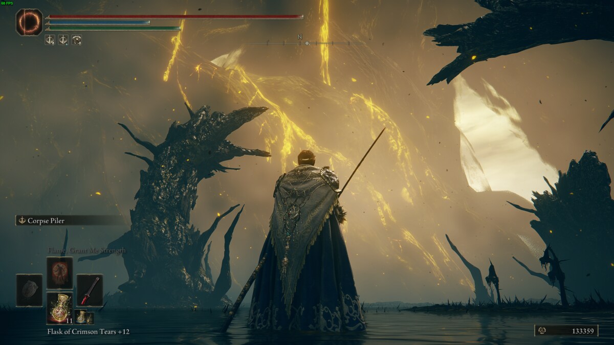 Elden Ring Shadow of the Erdtree review: Tarnished at the foot of the Erdtree.