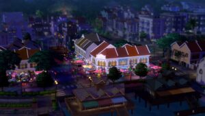 The Night Market in Tomarang in The Sims 4 For Rent