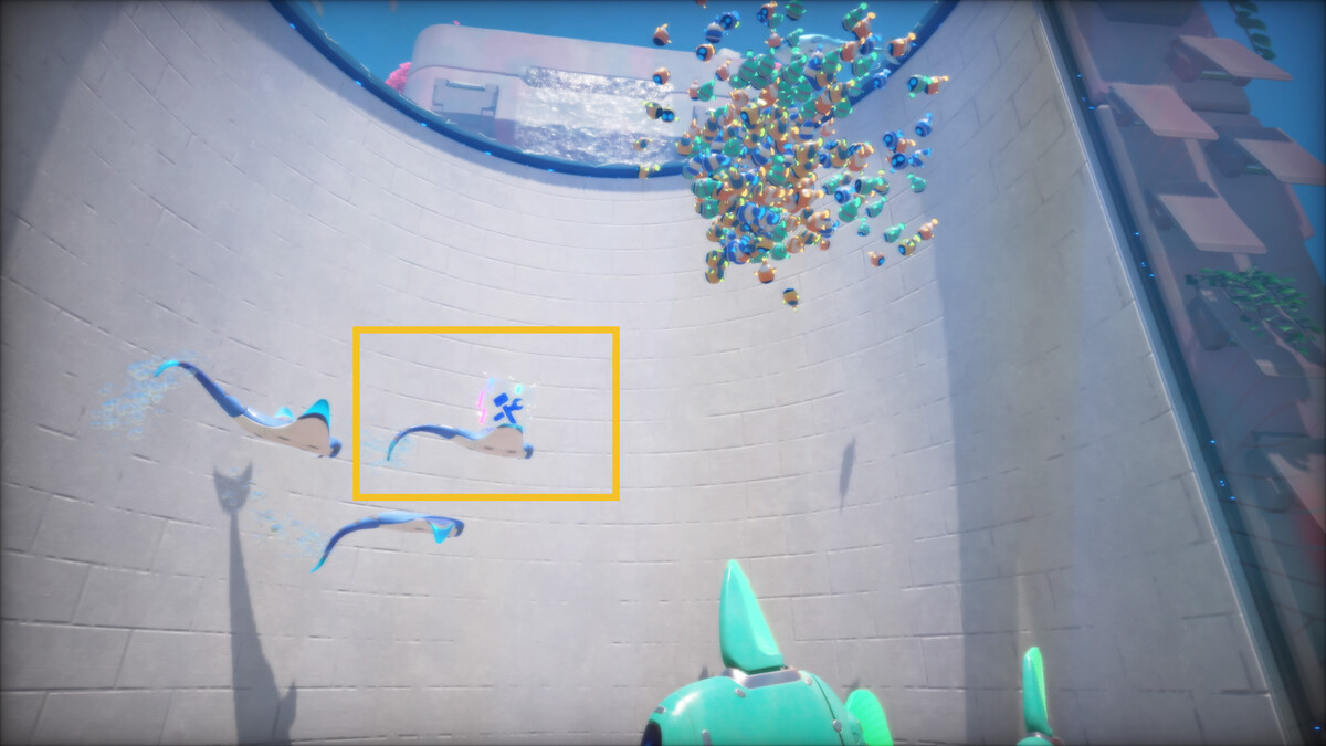 Astro Bot Sky Garden: Astro Bot exploring the Sky Garden.