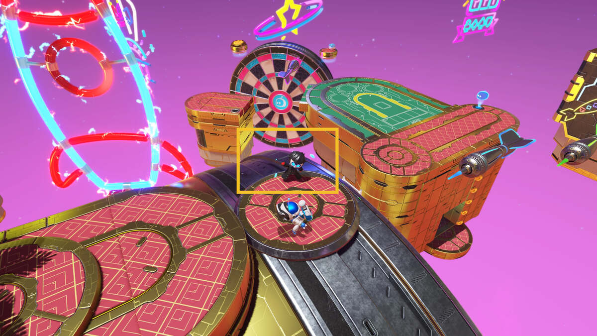 Astro Bot Slo-Mo Casino: Astro exploring the casino.