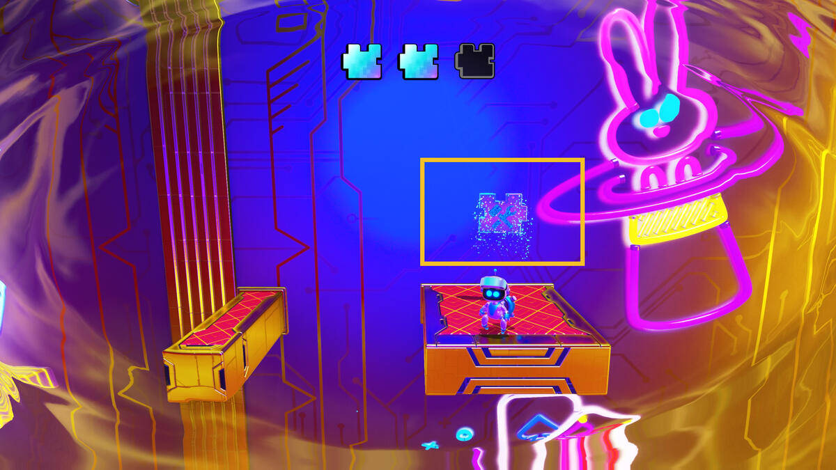 Astro Bot Slo-Mo Casino: Astro exploring the casino.