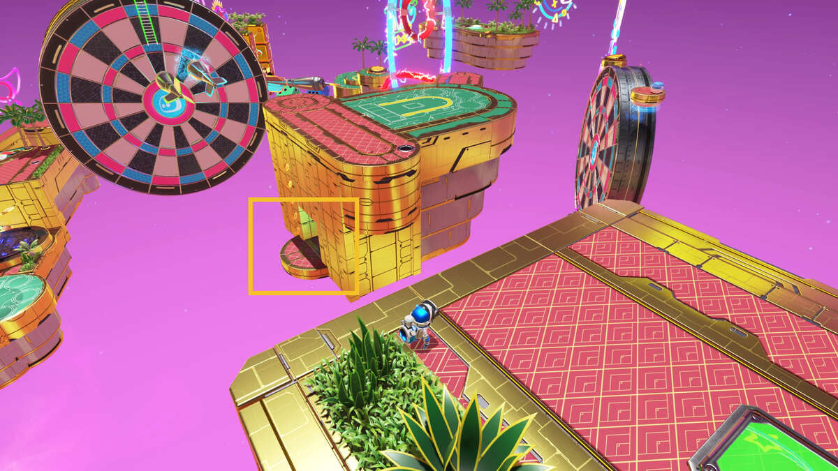 Astro Bot Slo-Mo Casino: Astro exploring the casino.